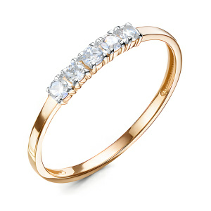 Кольцо из золота 585 пробы с фианитом DEL'TA 1105312