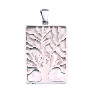 Кулон из серебра 925 пробы с перламутром FIDELIS JP10367-PL