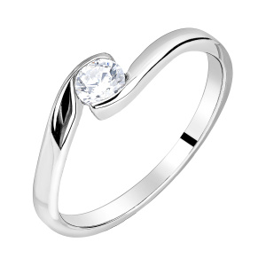 Кольцо из серебра 925 пробы с фианитом JUVEDEL КЛ-5622