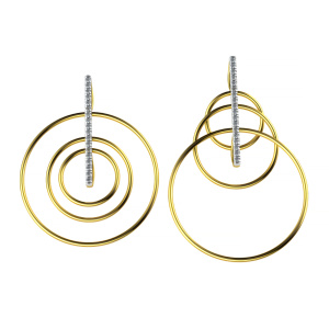 Кулон из золота 585 пробы с фианитом SANIS 01-316145