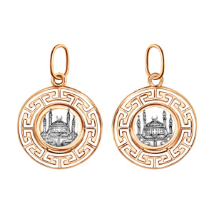 Кулон из золота 585 пробы ГОЛДЕН ГЛОБ КрСВПМ