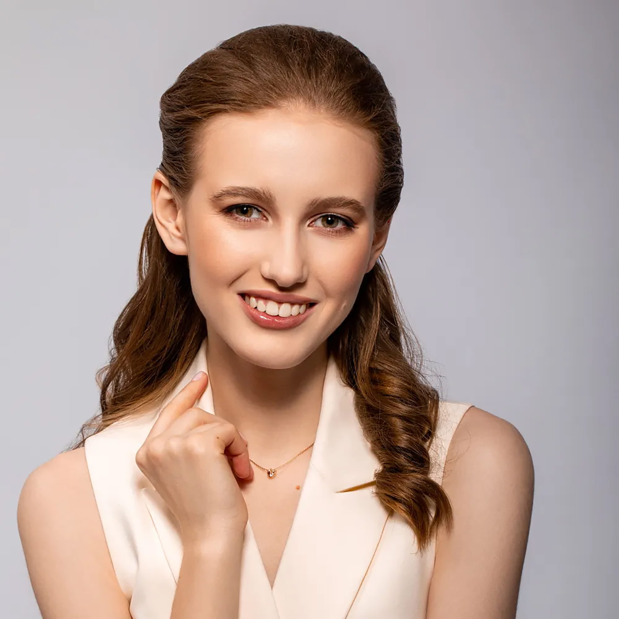 Кулон из золота 585 пробы с фианитом SANIS 01-315139 