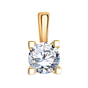 Кулон из золота 585 пробы с фианитом ATOLL 5815