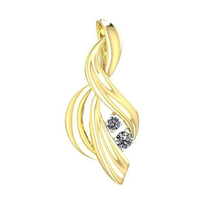 Кулон из золота 585 пробы с фианитом SANIS 01-316977