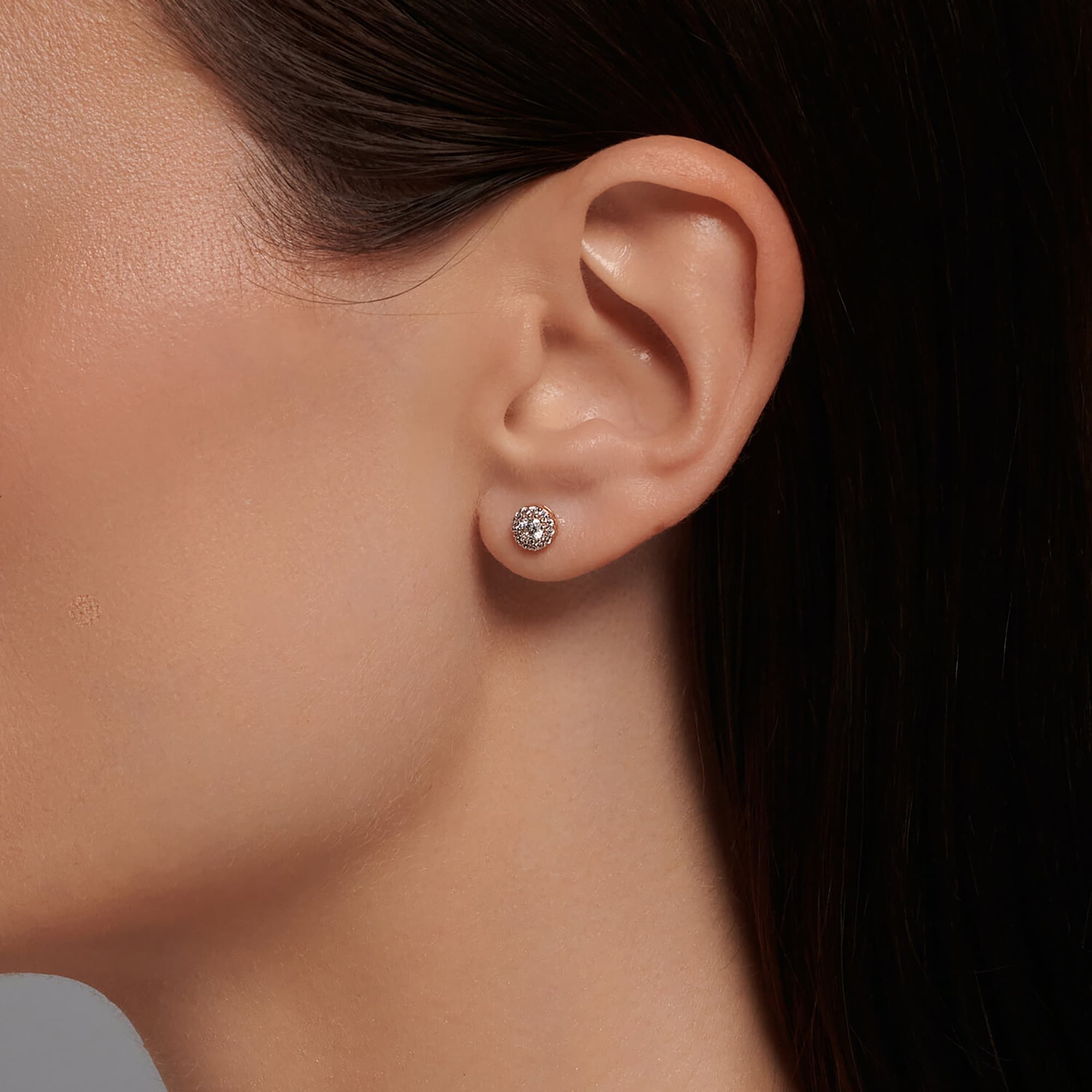 Серьги из золота 585 пробы с фианитом SOKOLOV 029940 