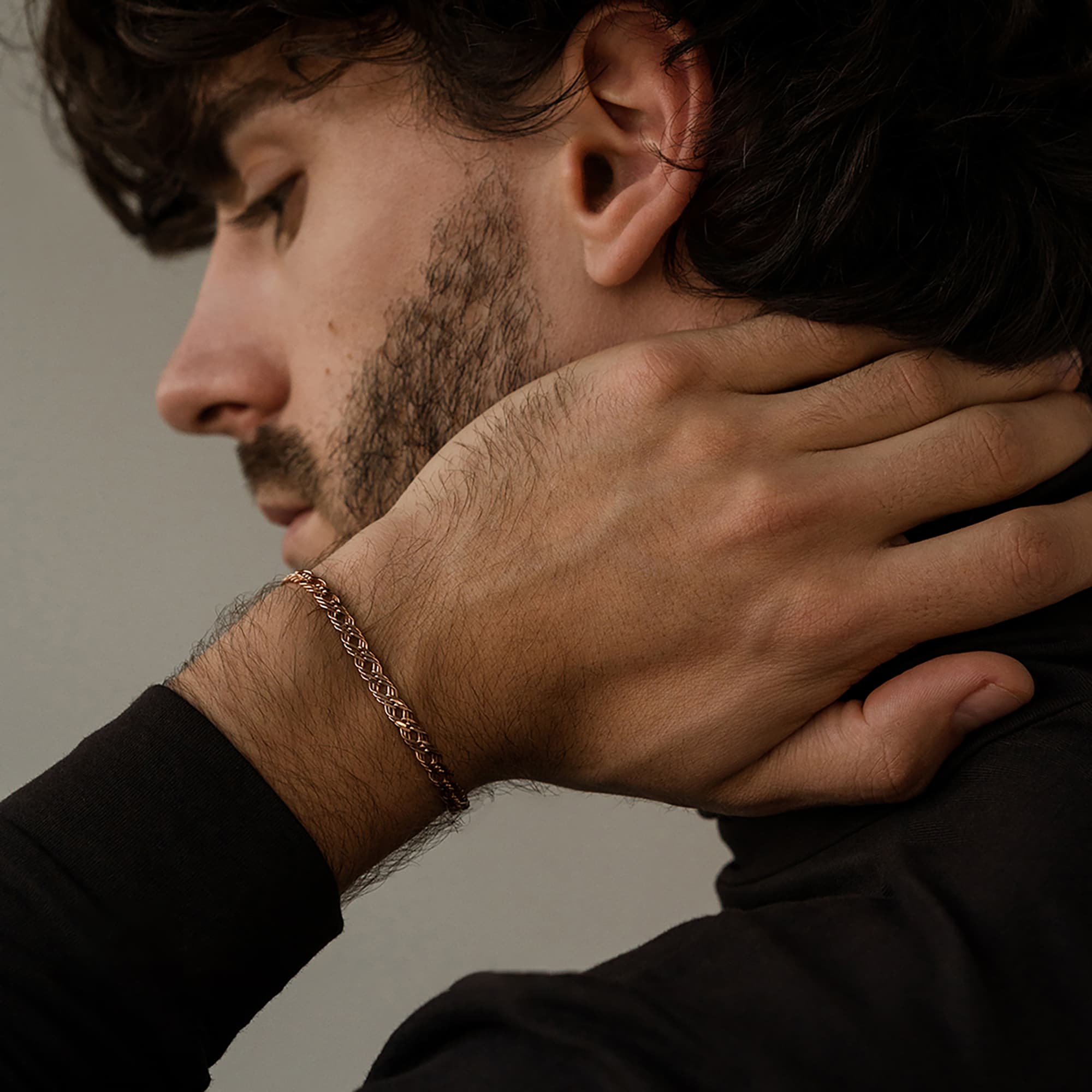 Браслет из золота 585 пробы KRASTSVETMET НБ 12-203ПГ d.0.60 Золото 585 пр.