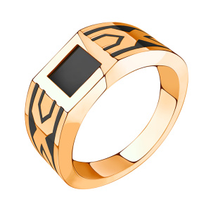Печатка из золота 585 пробы с ониксом SANIS 08-540187