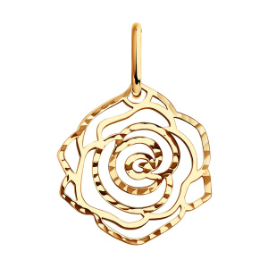 Кулон из золота 585 пробы SOKOLOV 51-130-01734-1