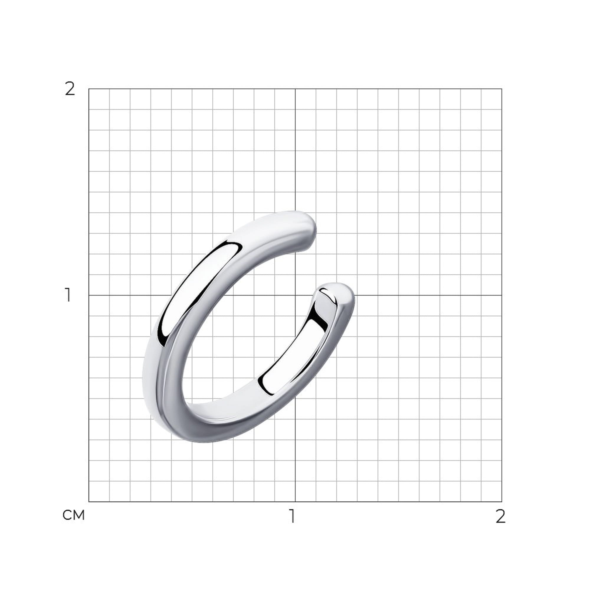 Серьги б/п из серебра 925 пробы SOKOLOV 94170139 Серебро 925 пр.