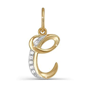 Кулон из золота 585 пробы DEL'TA 030735