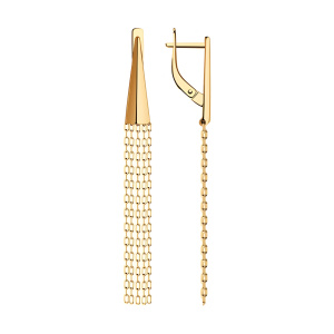 Серьги из золота 585 пробы SOKOLOV 028780