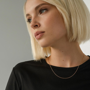 Цепь из золота 585 пробы KRASTSVETMET НЦ 12-034 d.0.30
