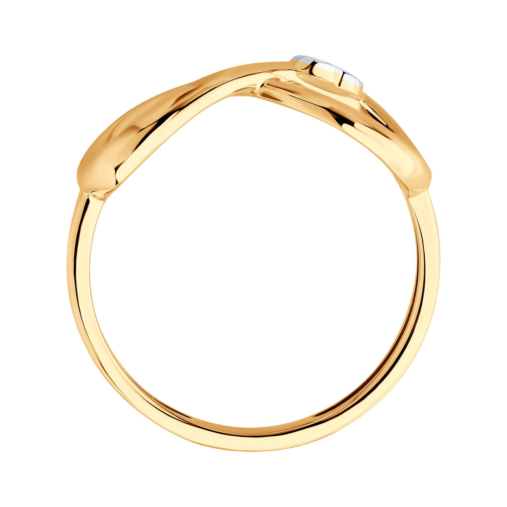 Кольцо из золота 585 пробы с фианитом SOKOLOV 51-110-02865-1 Золото 585 пр.