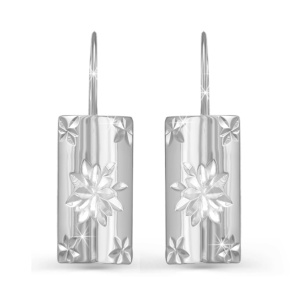 Серьги из серебра 925 пробы DEL'TA с220170
