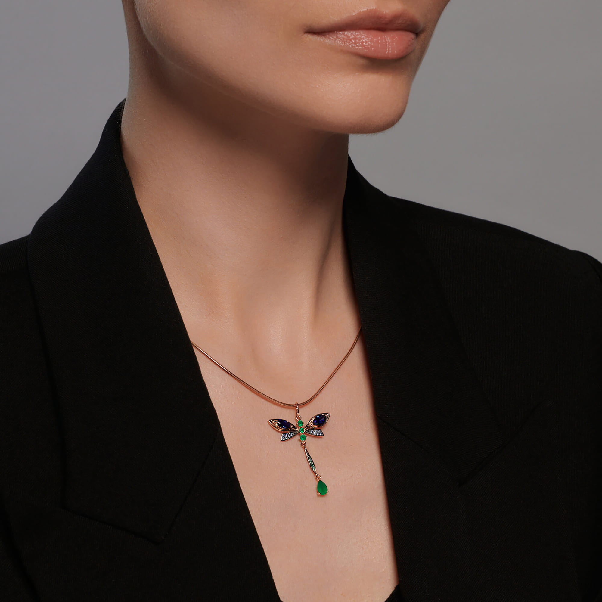 Кулон из золота 585 пробы с агатом SOKOLOV 731948 Золото 585 пр.