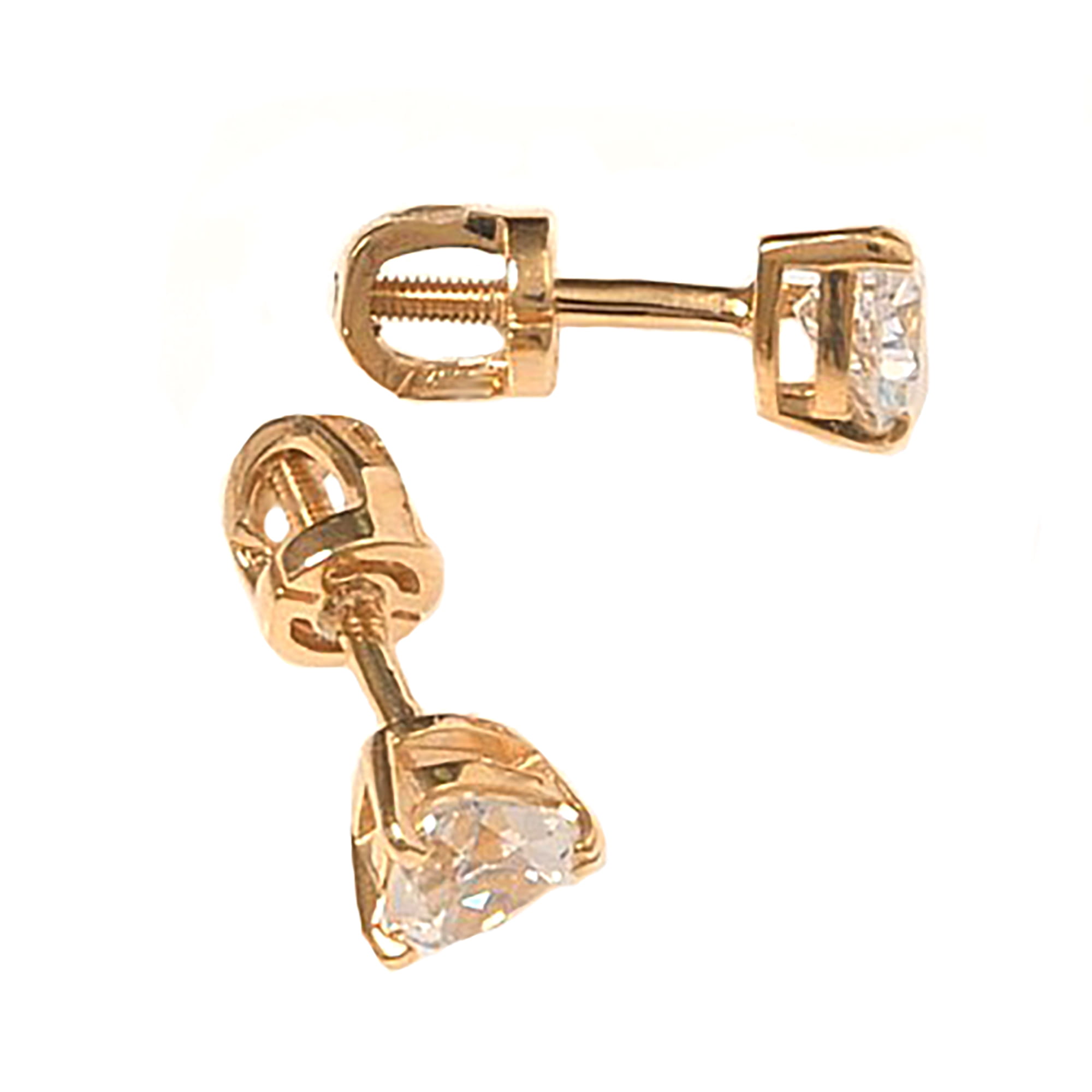 Серьги из золота 585 пробы с кристаллом АЛЕКСАНДРА ЮЗ с587-62 Золото 585 пр.