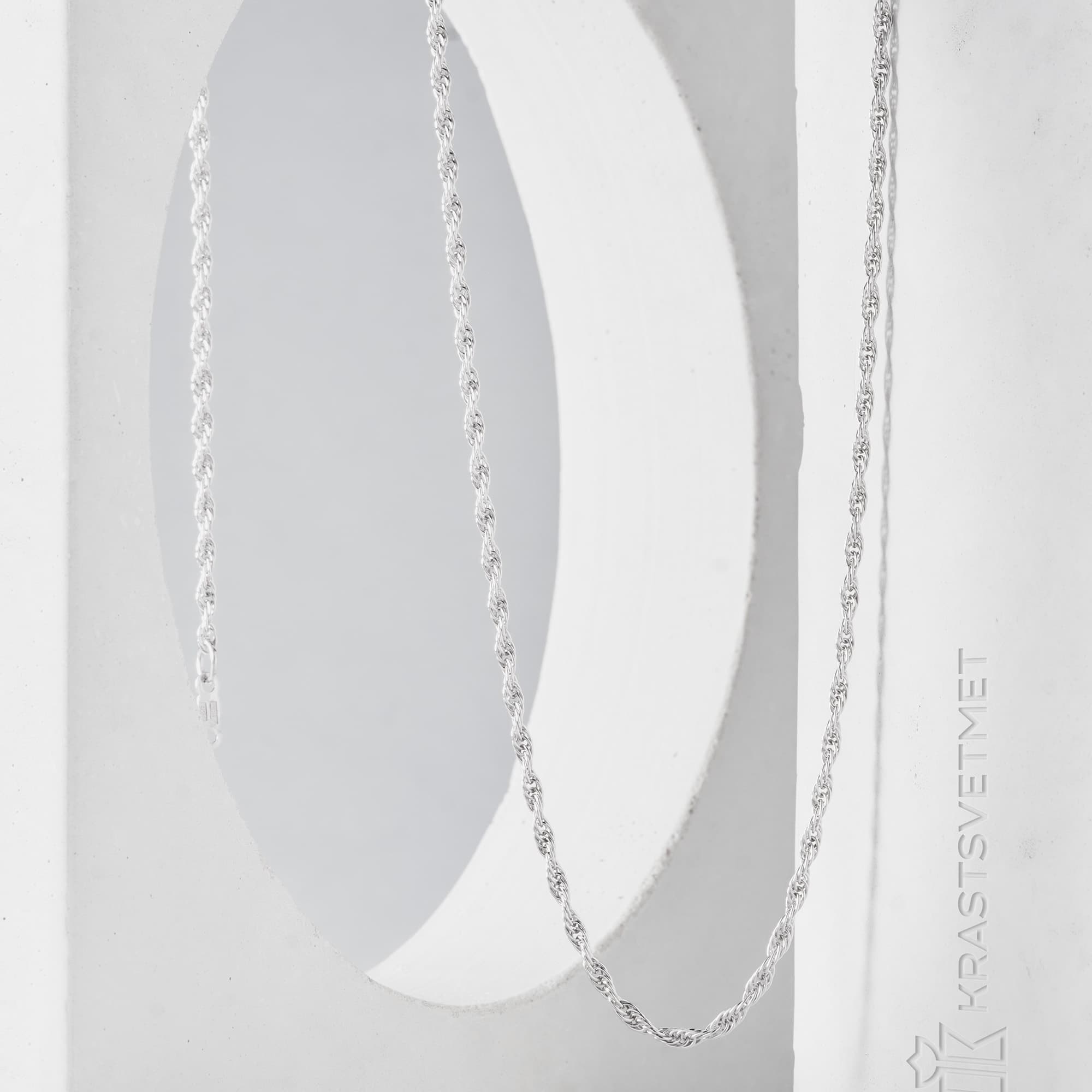 Цепь из серебра 925 пробы KRASTSVETMET НЦ 22-029Ю-3 d.0,35 Серебро 925 пр.