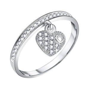 Кольцо из серебра 925 пробы с фианитом TALANT 20-72-0001-12755