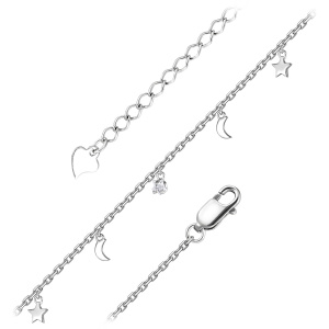 Браслет из серебра 925 пробы с фианитом JUVEDEL ПР-3823