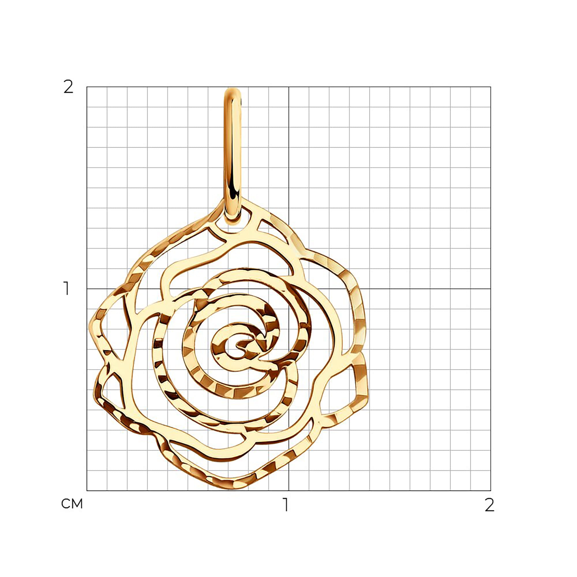 Кулон из золота 585 пробы SOKOLOV 51-130-01734-1 Золото 585 пр.