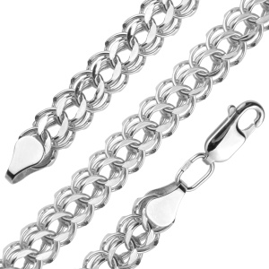 Браслет из серебра 925 пробы DZDM Б13ИТ160А2-Ср931