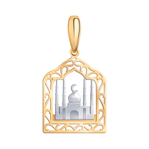 Кулон из золота 585 пробы ATOLL 3362