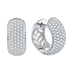 Серьги из серебра 925 пробы с фианитом TALANT 11-72-0001-21359