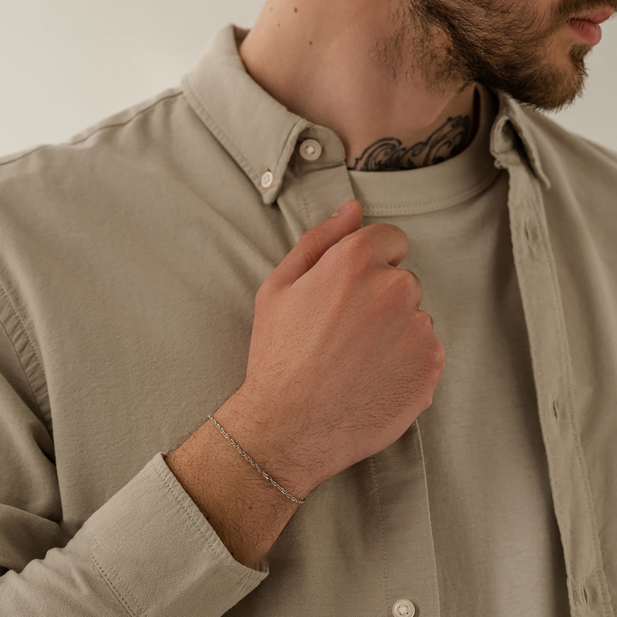 Браслет из серебра 925 пробы KRASTSVETMET НБ 22-028Ю-3 d.0.35 Серебро 925 пр.