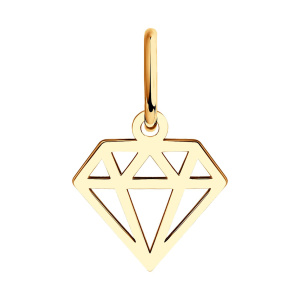 Кулон из золота 585 пробы SOKOLOV 51-130-01118-1