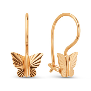 Серьги из золота 585 пробы DINASTIA 021132-1010