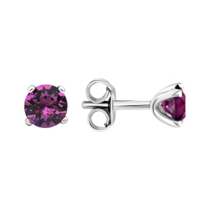 Серьги из серебра 925 пробы с кристаллом swarovski TALANT 12-72-000Й-26412