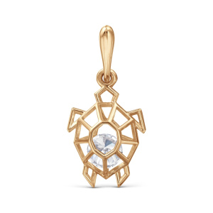 Кулон из золота 585 пробы с кристаллом KARATOV Т107035436