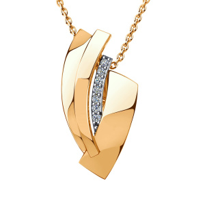 Кулон из золота 585 пробы с фианитом SANIS 01-318160