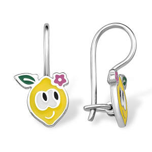 Серьги из серебра 925 пробы с эмалью EFREMOV 1200419283