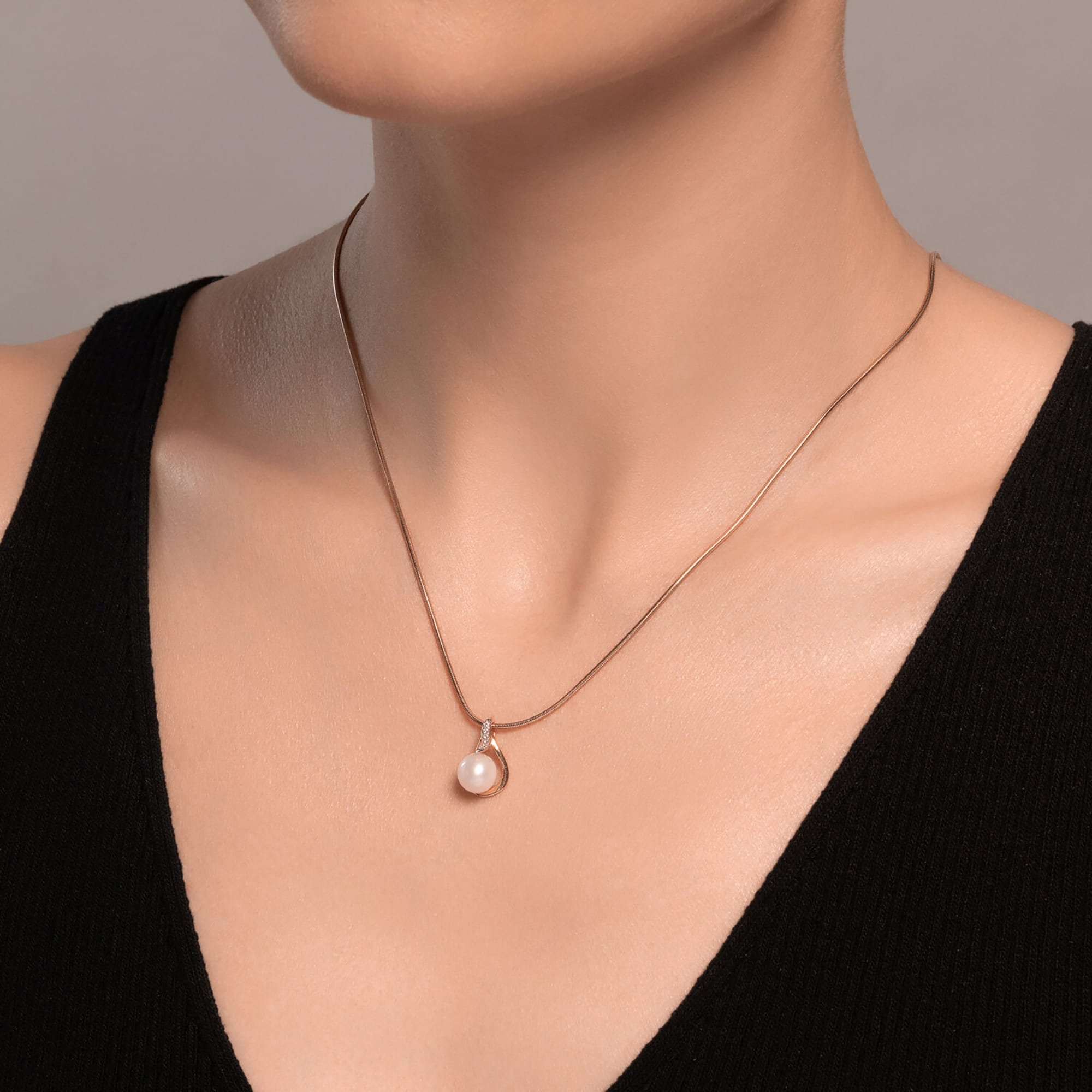 Кулон из золота 585 пробы с жемчугом SOKOLOV 793154 Золото 585 пр.