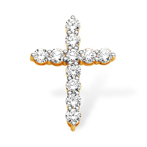 Кулон из золота 585 пробы с фианитом EFREMOV П13214523