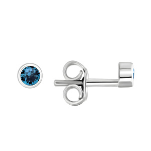 Серьги из серебра 925 пробы с кристаллом swarovski TALANT 12-72-000N-24140