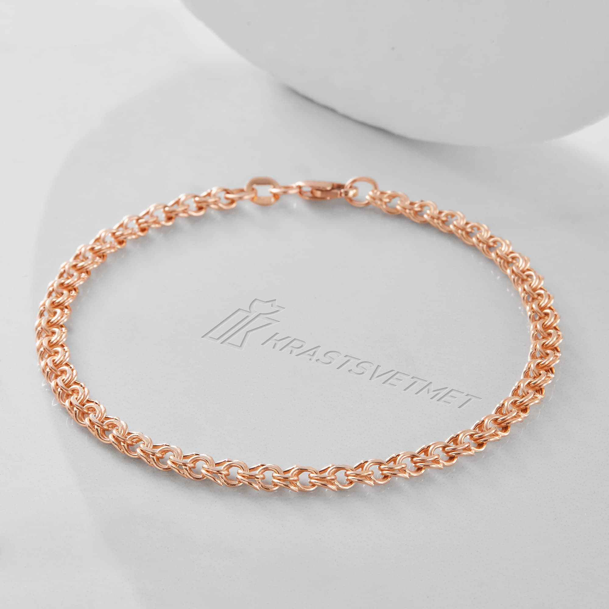 Браслет из золота 585 пробы KRASTSVETMET НБ 12-316ПГ d.0.60 Золото 585 пр.