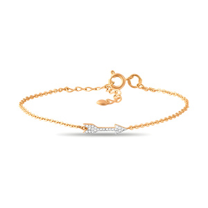 Браслет из золота 585 пробы с фианитом SANIS 00-714869