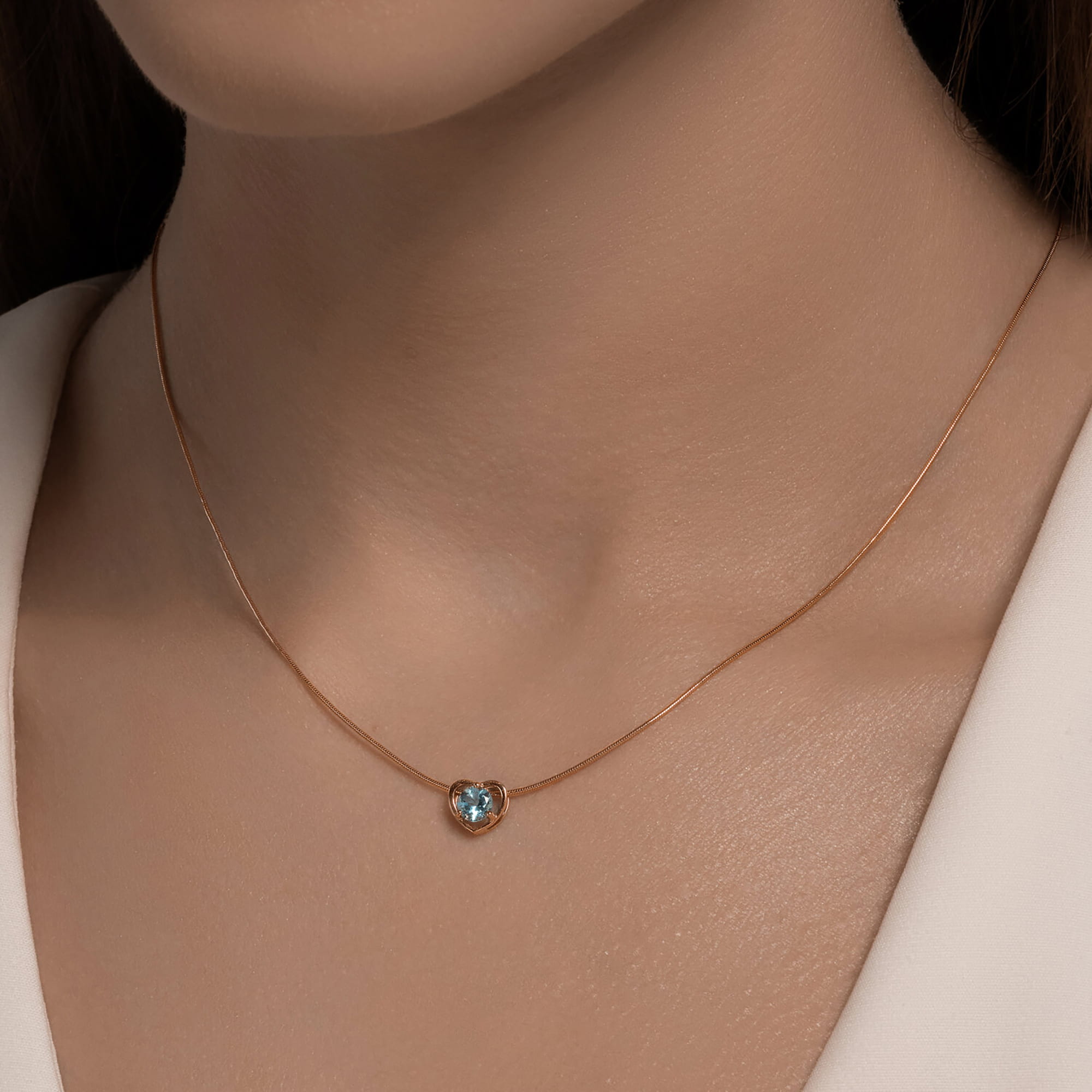 Кулон из золота 585 пробы с топазом SOKOLOV 732881 Золото 585 пр.