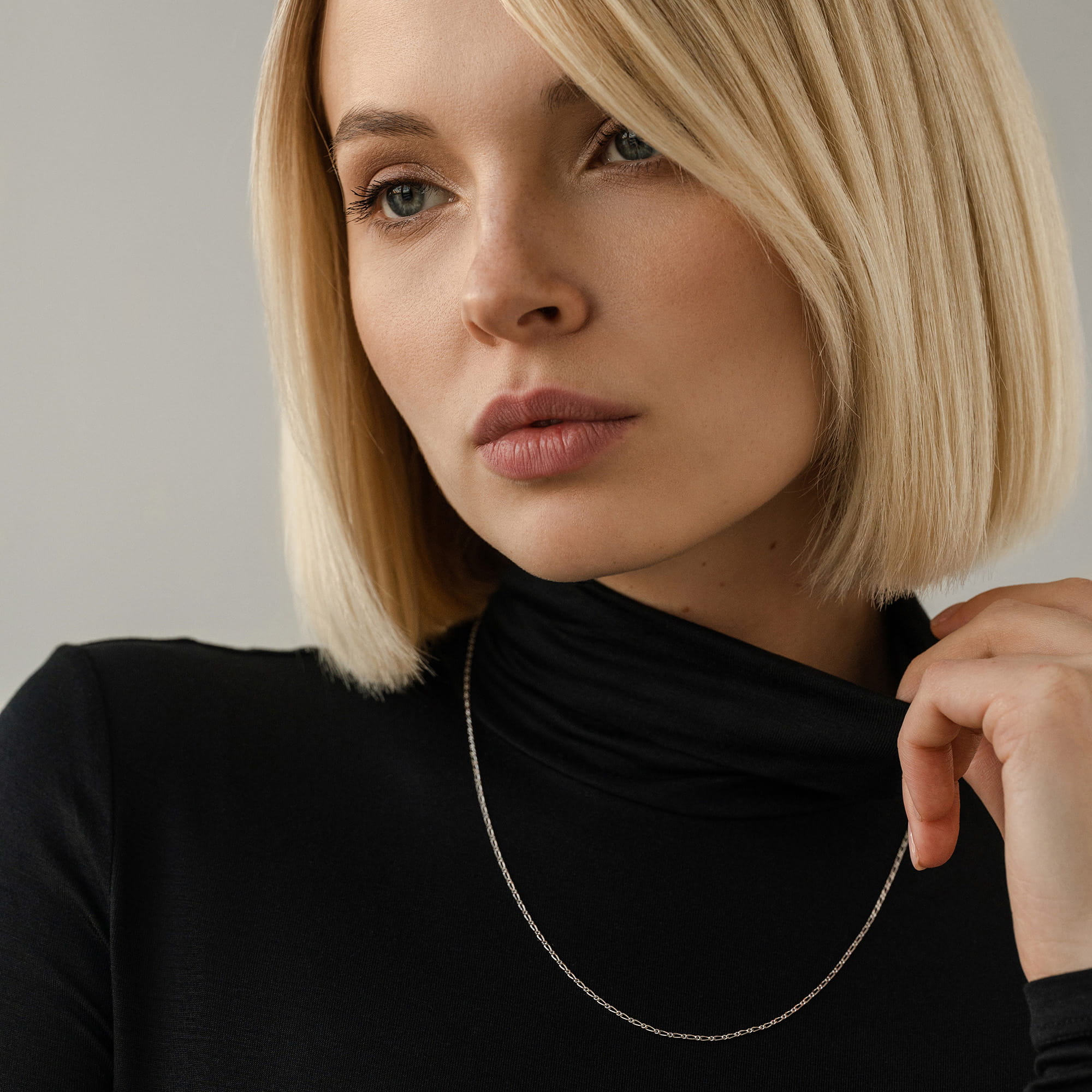 Цепь из серебра 925 пробы KRASTSVETMET НЦ 22-012Ю-3 d.0.40 Серебро 925 пр.