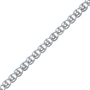 Цепь из серебра 925 пробы KRASTSVETMET НЦ 22-087Ю-3 d.0.60