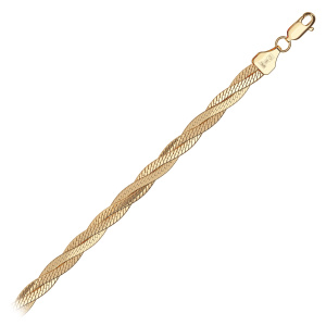 Цепь из золота 585 пробы KRASTSVETMET НЦ 12-031 d.0.35