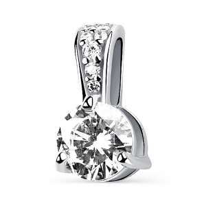 Кулон из серебра 925 пробы с фианитом АЛМАЗ-ХОЛДИНГ 320703F679л