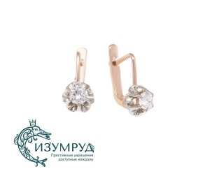 Серьги из золота 585 пробы  С1410302