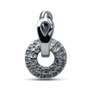 Серьги из серебра 925 пробы с фианитом SILVER WINGS 02DE6376-202