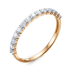 Кольцо из золота 585 пробы с фианитом DEL'TA 1102406