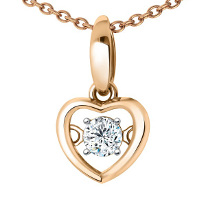 Кулон из золота 585 пробы с фианитом SANIS 08-318389