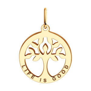 Кулон из золота 585 пробы SOKOLOV 51-130-02004-1