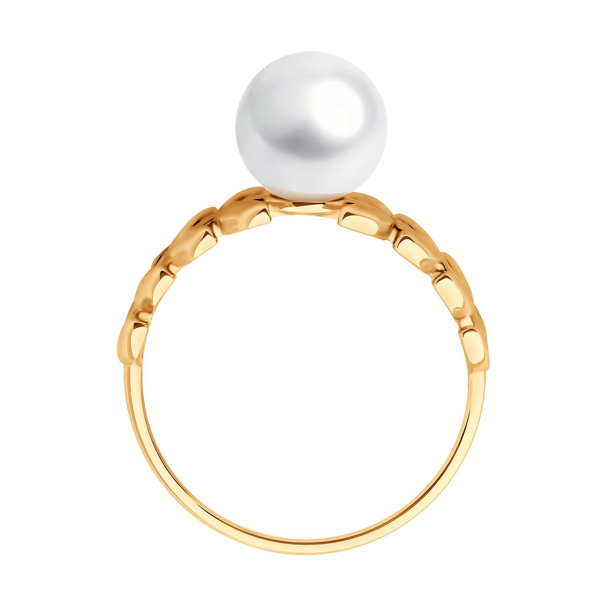 Кольцо из золота 585 пробы с жемчугом SOKOLOV 791256 Золото 585 пр.